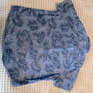 Denim and Flowers button down